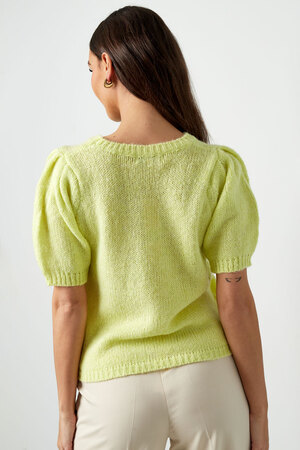 Basic shirt with puffed sleeves - off-white h5 Picture19